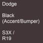 Preview: Dodge, Black (Accent/Bumper), S3X / R19.